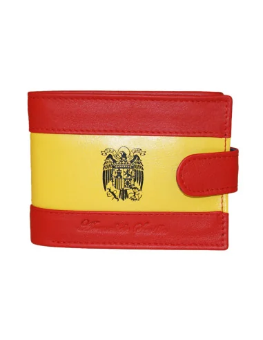 Cartera de Piel Bandera España Águila San Juan y Bolsillo