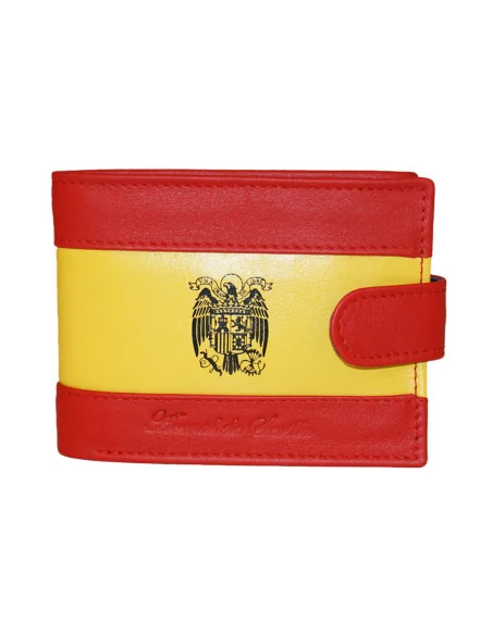 Cartera de Piel Bandera España Águila San Juan y Bolsillo