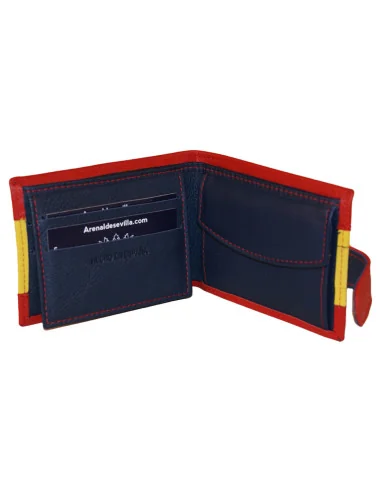 Cartera de Piel Bandera España Águila San Juan y Bolsillo