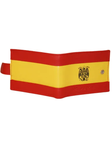 Cartera de Piel Bandera España Águila San Juan y Bolsillo