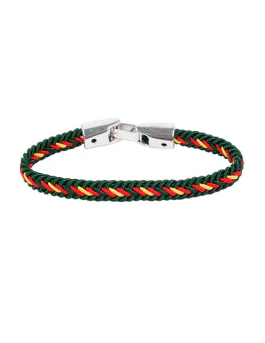 Pulsera Trenzada Verde Bandera España
