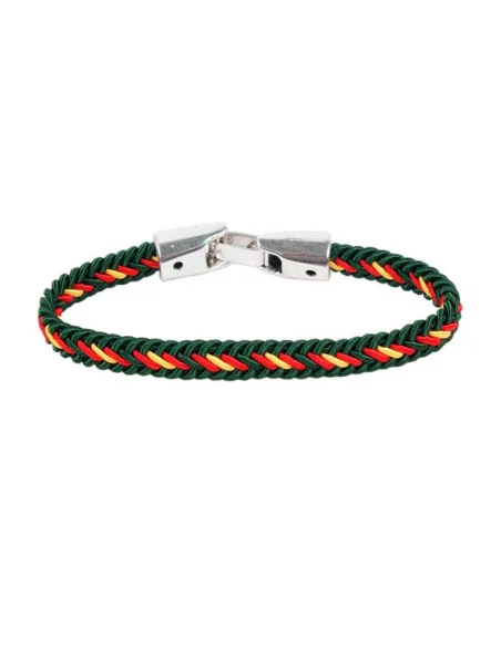 Pulsera Trenzada Verde Bandera España