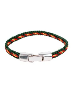 Pulsera Trenzada Verde Bandera España 2