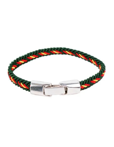 Pulsera Trenzada Verde Bandera España
