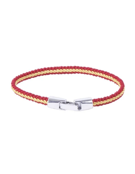Pulsera Tela Bandera España Trenzada