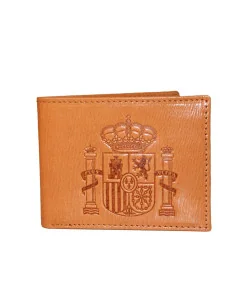 Cartera Escudo España de Piel Cuero