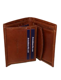 Cartera Escudo España de Piel Marrón Chocolate Bolsillo 2