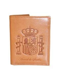 Cartera Escudo España de Piel Cuero