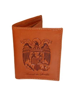 Cartera Águila San Juan de Piel Cuero Oscuro Bolsillo