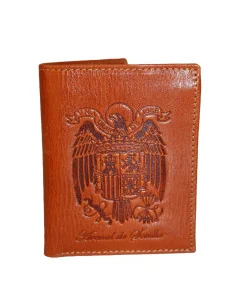 Cartera Águila San Juan de Piel Cuero Oscuro