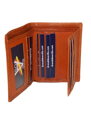 Cartera Águila San Juan de Piel Cuero Oscuro