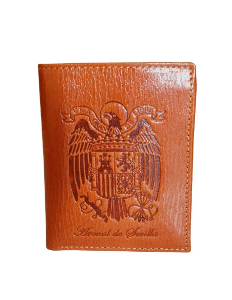 Cartera Águila San Juan de Piel Cuero Oscuro