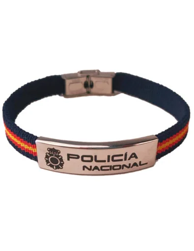 Pulsera Elástica Bandera España Policía