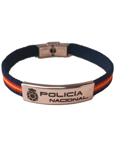 Pulsera Elástica Bandera España Policía