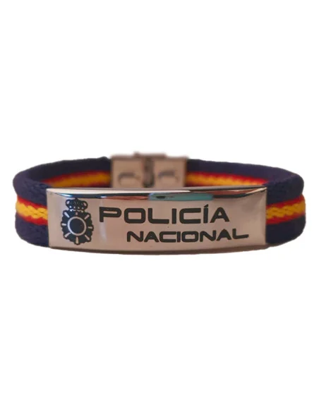 Pulsera Loneta Bandera España Policía