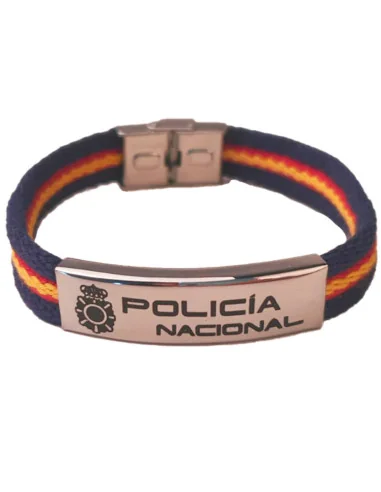 Pulsera Loneta Bandera España Policía