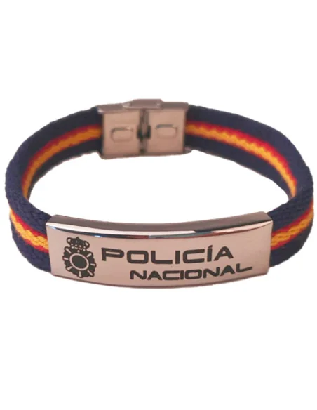 Pulsera Loneta Bandera España Policía