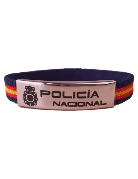Pulsera Elástica Bandera España Policía
