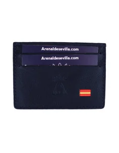 Tarjetero Bandera España Piel - Azul
