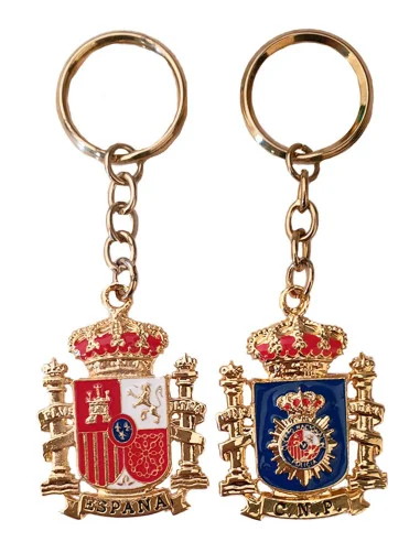 Llavero Policía Nacional y Escudo España