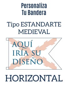 Bandera Personalizada Tipo Medieval