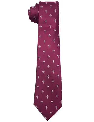 Corbata Cruz de Santiago - Burdeos