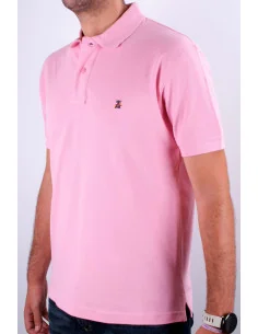 Polo Rosa Hombre Bandera España | 100% Algodón Piqué | Arenal de Sevilla 2