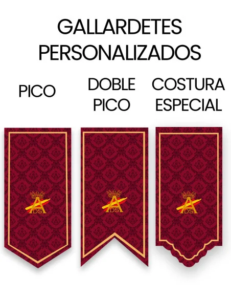 Gallardetes Personalizados para Farolas o Fachadas