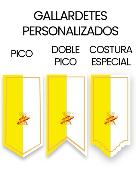 Gallardetes Personalizados para Farolas o Fachadas