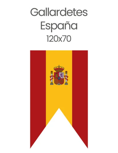 Gallardetes Bandera España