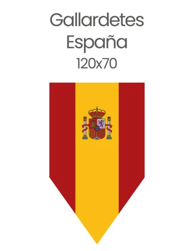 Gallardetes Bandera España