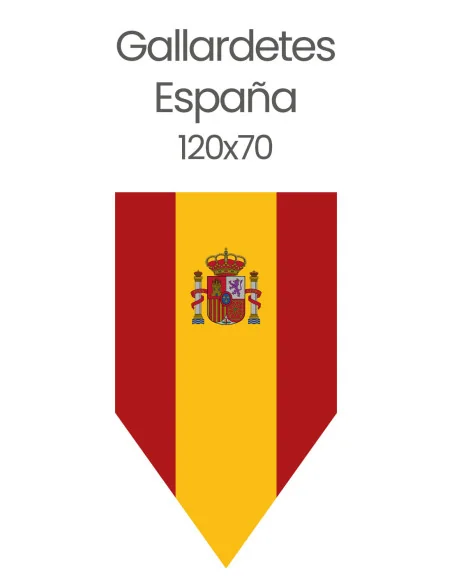 Gallardetes Bandera España