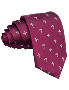 Corbata Cruz de Santiago - Burdeos