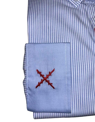 Camisa Bandera España Azul 500 Rayas