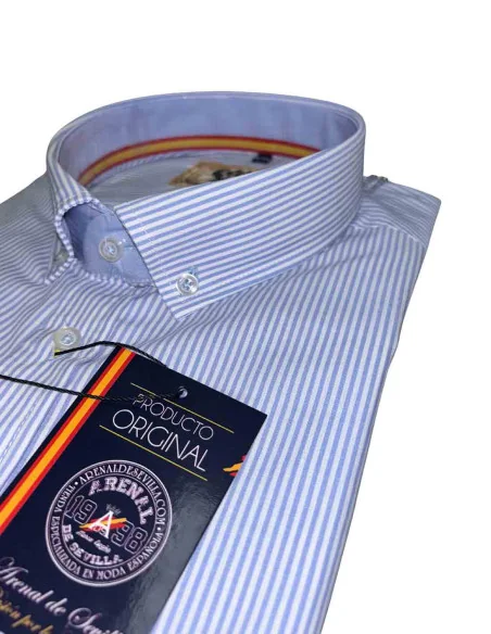 Camisa Bandera España Azul 500 Rayas