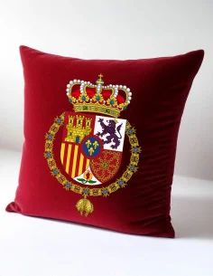 Cojín Escudo Casa Real Felipe VI o Guion y Estandarte de Su Majestad el Rey Felipe VI