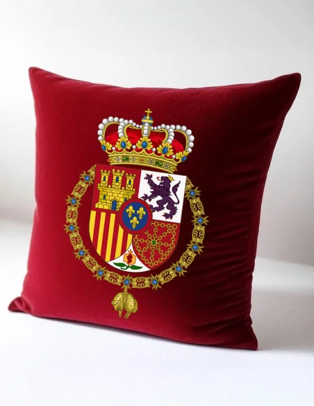 Cojín Escudo Casa Real Felipe VI o Guion y Estandarte de Su Majestad el Rey Felipe VI