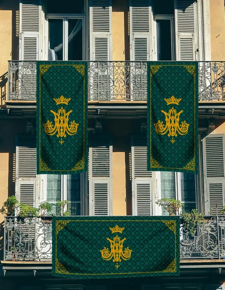 Balconeras Virgen María Verde