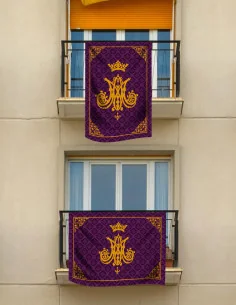 Balconeras Virgen María Morada