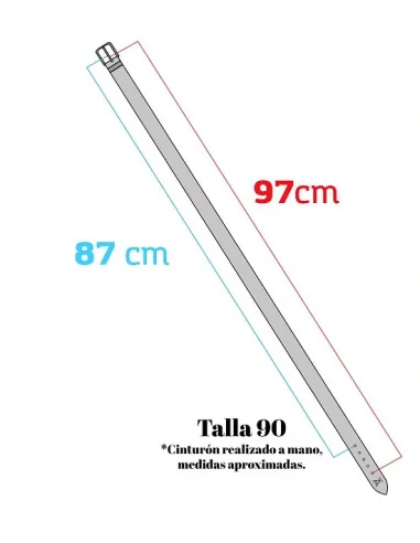 Talla 90 Cinturón Serraje Bandera España Azafata