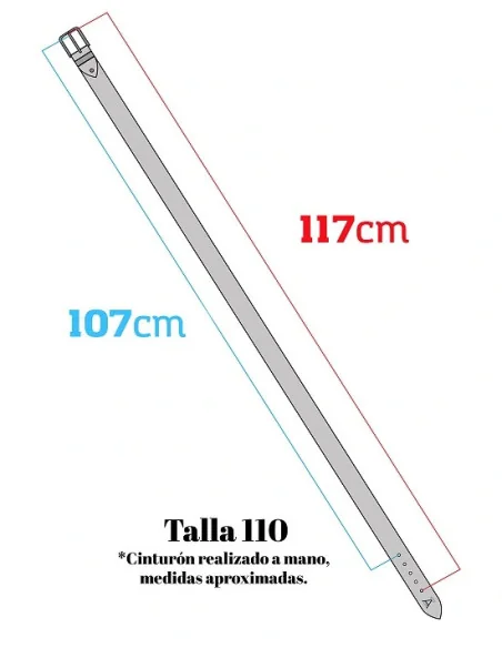Talla 110 Cinturón Serraje Bandera España Azafata
