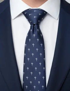 Corbata Cruz de Santiago - Blanca 2
