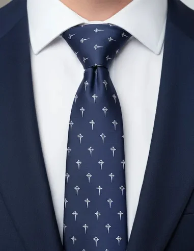 Corbata Cruz de Santiago - Blanca