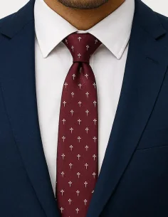 Corbata Cruz de Santiago - Burdeos 2