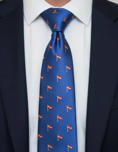 Corbata Bandera España Mástil Azulona