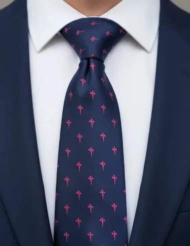 Corbata Cruz de Santiago - Marino
