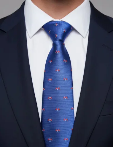 Corbata Banderas Náuticas España Azulina