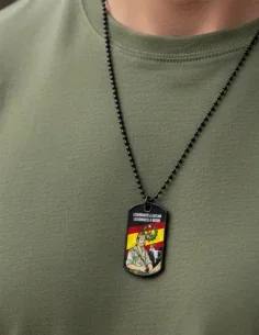 Chapa Legionarios con Cadena Metálica de Bolas ,Hazte con la Tuya 2