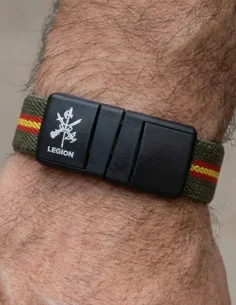 Pulsera Elástica Bandera España Cierre Legión