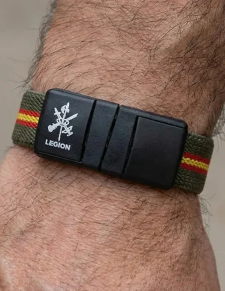 Pulsera Elástica Bandera España Cierre Legión